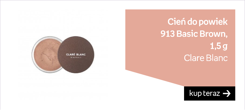 Clare Blanc, cień do powiek 913 Basic Brown, 1,5 g 