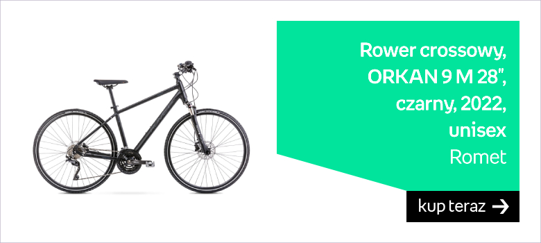 Romet, Rower crossowy, ORKAN 9 M 28", czarny, 2022, unisex 