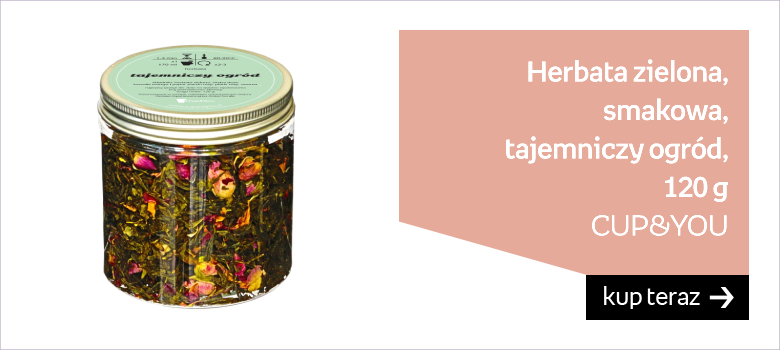 Herbata zielona smakowa CUP&YOU, tajemniczy ogród, 120 g 