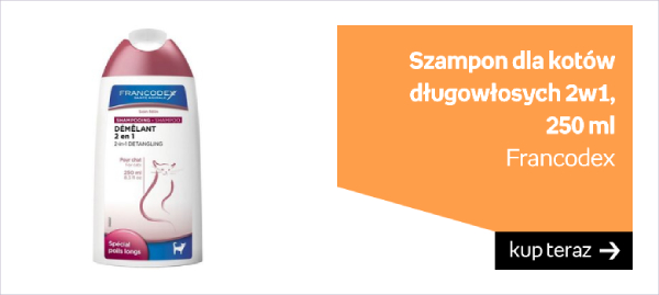 Szampon dla kotów długowłosych 2w1 FRANCODEX