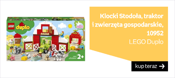 LEGO DUPLO, klocki Stodoła, traktor i zwierzęta gospodarskie, 10952 