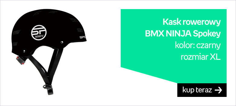 Kask rowerowy  BMX NINJA Spokey  kolor: czarny  rozmiar XL