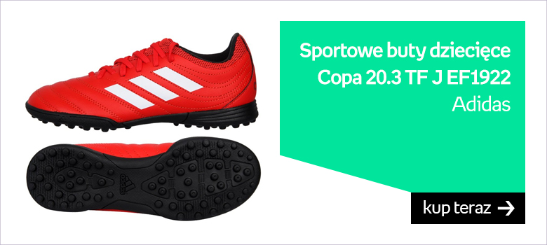 Sportowe buty dziecięce Copa 20.3 TF J EF1922  Adidas
