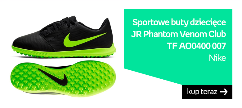 Sportowe buty dziecięce JR Phantom Venom Club TF AO0400 007 Nike