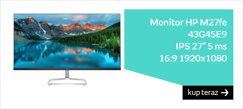 Monitor HP M27fe 43G45E9, IPS, 27”, 5 ms, 16:9, 1920x1080 