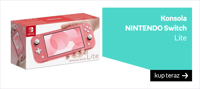 Różowa konsola Nintendo Switch Lite, która zmieści się w każdej dłoni