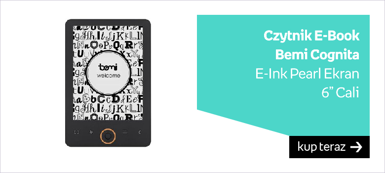 Bemi Czytnik E-Book Cognita E-Ink Pearl Ekran 6” Cali 