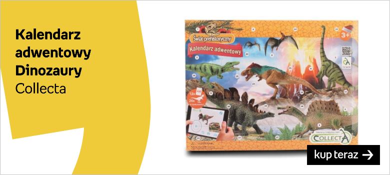 Kalendarz adwentowy dla dzieci dinozaury figurki