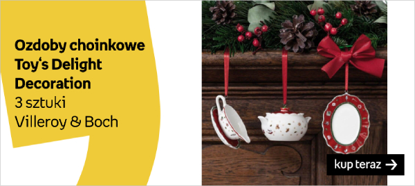 Ozdoby choinkowe, serwis Toy‘s Delight Decoration Villeroy & Boch, bombki jak dawniej 