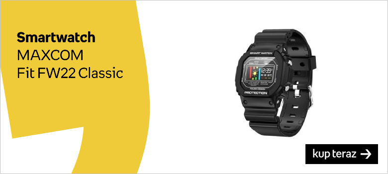 Czarny smartwatch MAXCOM Fit FW22 Classic