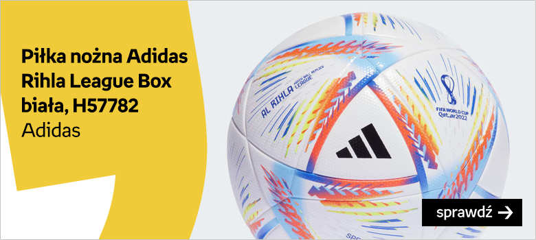 Piłka nożna Adidas Rihla League Box biała, H57782 Adidas