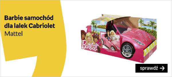 Barbie, samochód dla lalek Cabriolet 