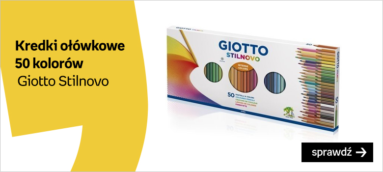 Kredki ołówkowe 50 kolorów Giotto Stilnovo
