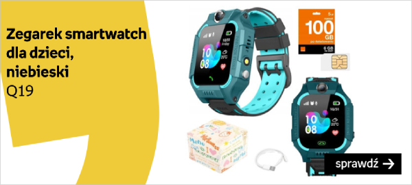 Zegarek Smartwatch dla dzieci, Q19,