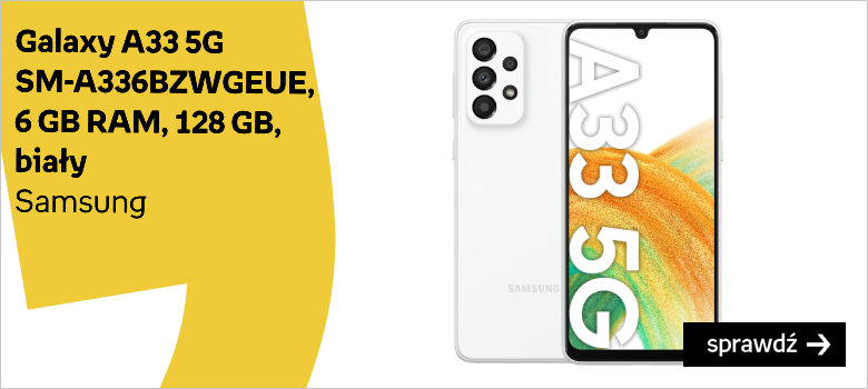 Galaxy A33 5G  SM-A336BZWGEUE,  6 GB RAM, 128 GB,  biały  Samsung