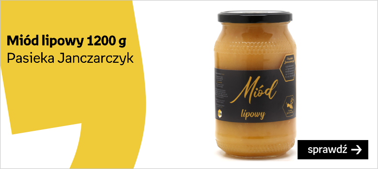 Miód lipowy 1200 g Pasieka Janczarczyk 