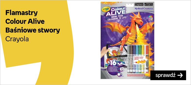 Crayola, flamastry Colour Alive Baśniowe stwory