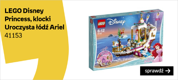 LEGO Disney Princess, klocki Uroczysta łódź Ariel, 41153 