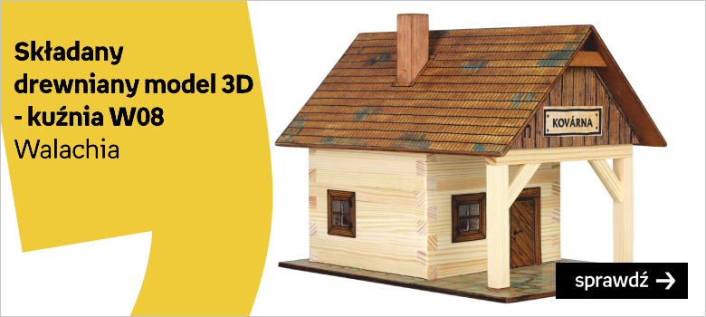 Walachia Składany Drewniany Model 3D - Kuźnia W08