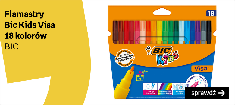 Flamastry  Bic Kids Visa  18 kolorów  BIC 