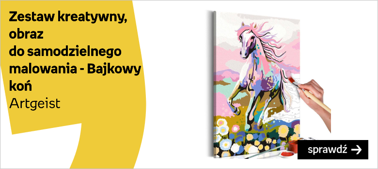 Artgeist, zestaw kreatywny, obraz do samodzielnego malowania - Bajkowy koń