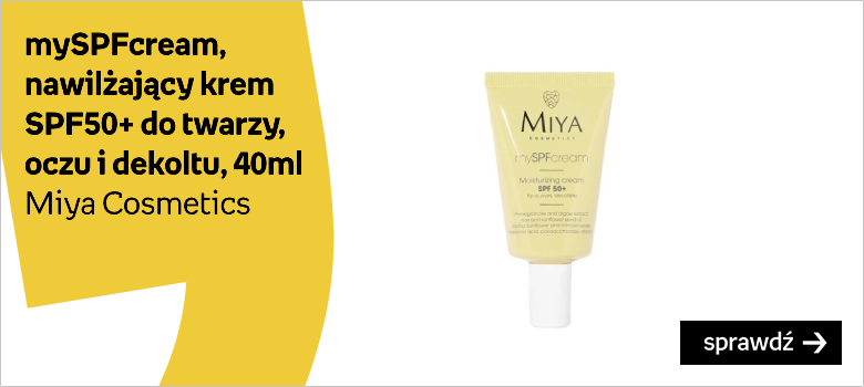 Miya Cosmetics, mySPFcream, Nawilżający krem SPF50+ do twarzy oczu i dekoltu, 40ml