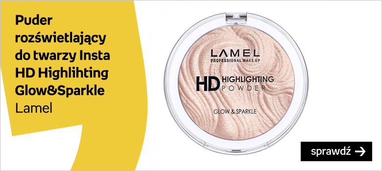 Puder rozświetlający do twarzy Insta  HD Highlihting Glow&Sparkle Lamel