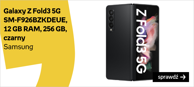 SAMSUNG Galaxy Z Fold3 5G SM-F926BZKDEUE, 12 GB RAM, 256 GB, czarny