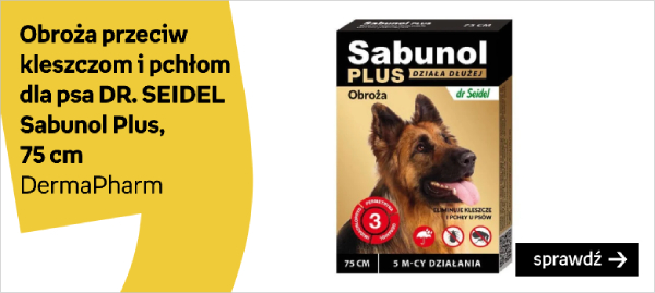 Obroża przeciw kleszczom i pchłom dla psa DR. SEIDEL Sabunol Plus