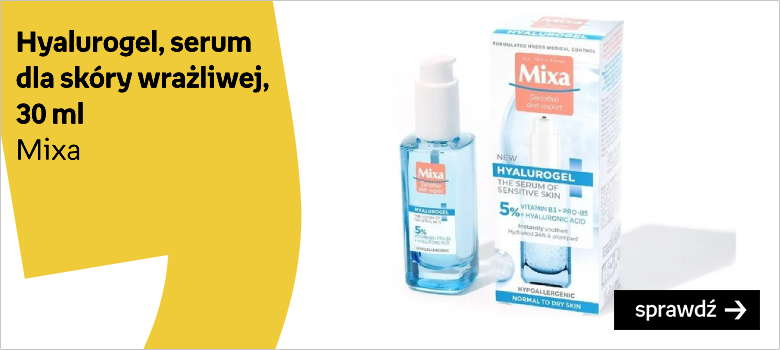 Mixa, Hyalurogel, Serum dla skóry wrażliwej, 30 ml