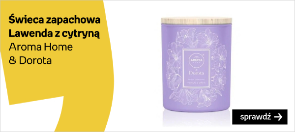 drobne upominki dla nauczycieli - Aroma home & Dorota, świeca zapachowa Lawenda z cytryną