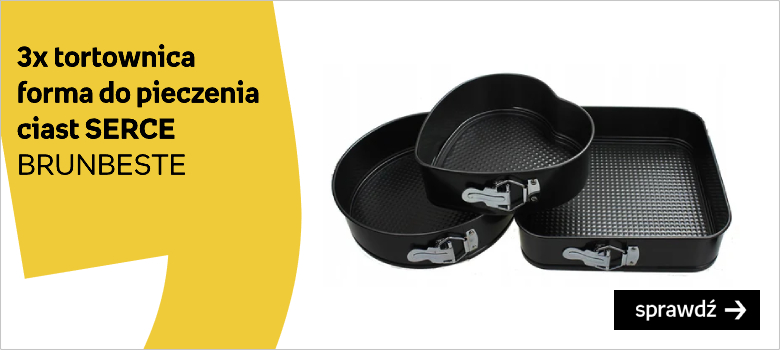 3x Tortownica BLACHA forma pieczenia ciast SERCE Marka:BRUNBESTE