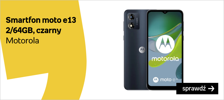 Smartfon Motorola moto e13 2/64GB, czarny