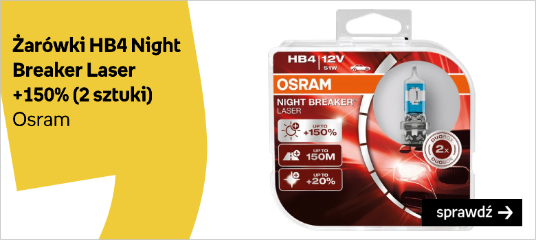 Żarówki OSRAM HB4 Night Breaker Laser +150% (2 sztuki)
