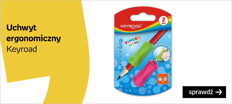 Uchwyt ergonomiczny KEYROAD Pencil Grip 2szt blister mix kolorów