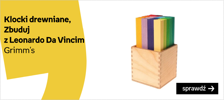 Grimm's, klocki drewniane Zbuduj z Leonardo Da Vinci