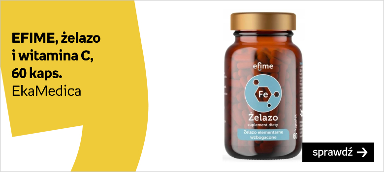 EkaMedica EFIME, Żelazo witamina C, 60 kaps.