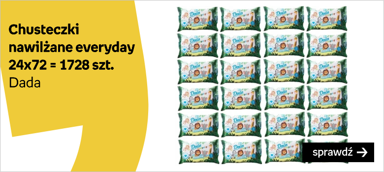 Dada Chusteczki Nawilżane Everyday 24x72 = 1728szt