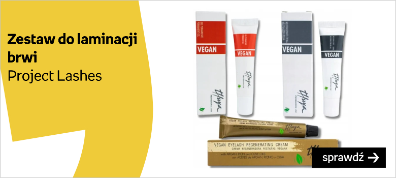 Project Lashes, Zestaw Do Laminacji Brwi Lifting Rzęs, Thuya Vegan, 3 szt.