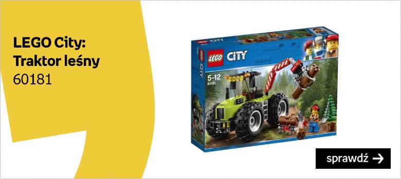 LEGO City, klocki Traktor leśny, 60181 