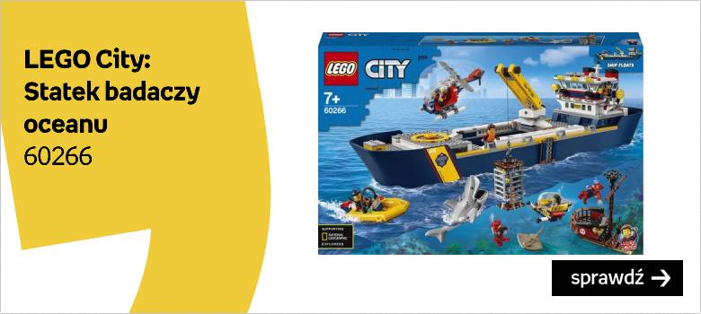 LEGO City, klocki Statek badaczy oceanu, 60266 