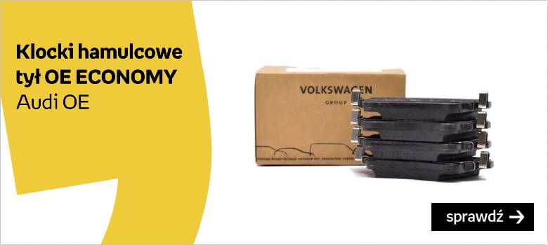 KLOCKI HAMULCOWE TYŁ OE ECONOMY VW GOLF V VI PASSAT B5FL SKODA FABIA II OCTAVIA II SEAT ALTEA EXEO IBIZA VI LEON II TOLEDO III IV AUDI A3 8L 8P A4 B5 B6 A6 C5 Audi OE