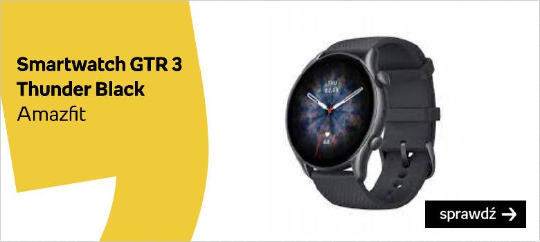 Smartwatch Zegarek Sportowy Xiaomi Amazfit GTR 3 Thunder Black Czarny