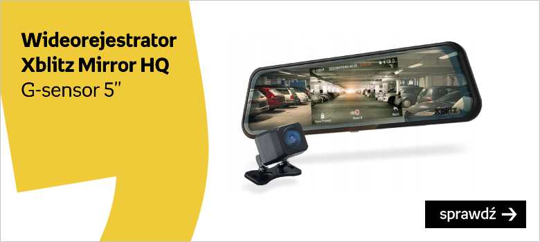 XBlitz Mirror HQ Plus Wideorejestrator