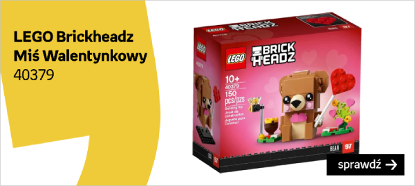 LEGO BrickHeadz, Miś Walentynkowy, 40379