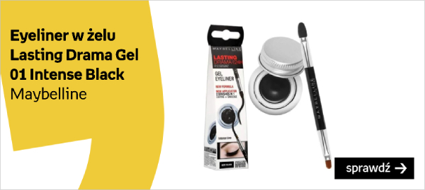 Żelowy eyeliner Lasting Drama Gel liner   odcień 01 Intense Black Maybelline