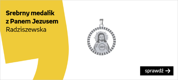 Medalik z Panem Jezusem Srebro 925 