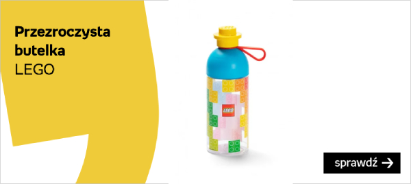 Przezroczysta butelka LEGO 500 ml Iconic