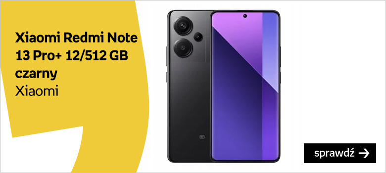 Xiaomi Redmi Note 13 Pro+ 12/512 GB czarny Xiaomi
