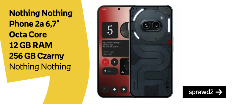 Nothing Nothing Phone 2a 6,7" Octa Core 12 GB RAM 256 GB Czarny Nothing Nothing